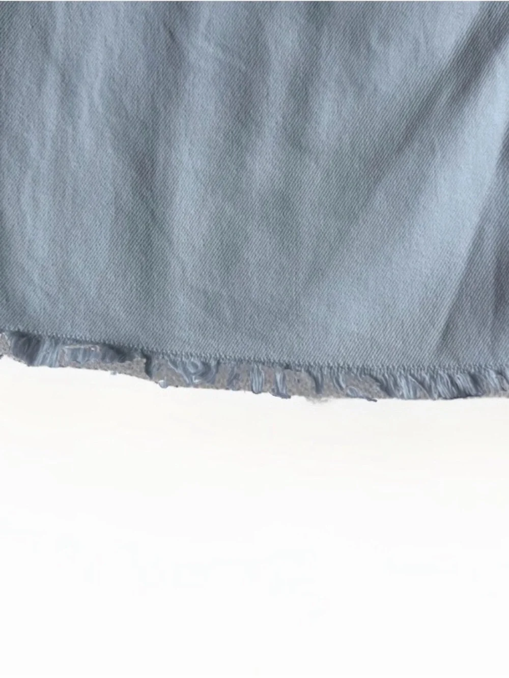 J.Crew White Denim Maxi Jean Skirt High Rise Raw Hem Front Slit BY453 Coastal 29